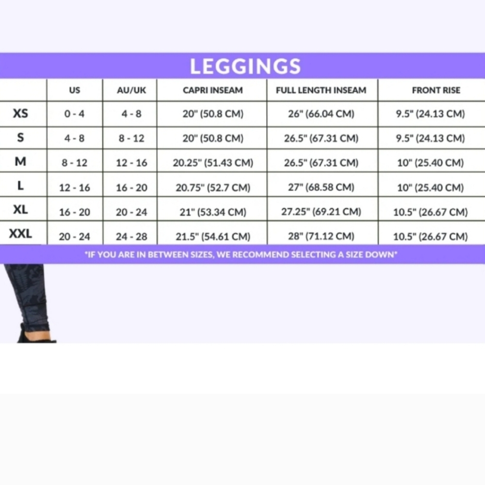 New CVG Smoke & Mirrors Full Length Leggings Small - Picture 3 of 3